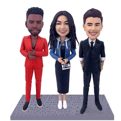 Fully Customizable Figure Bobblehead - 3 Person