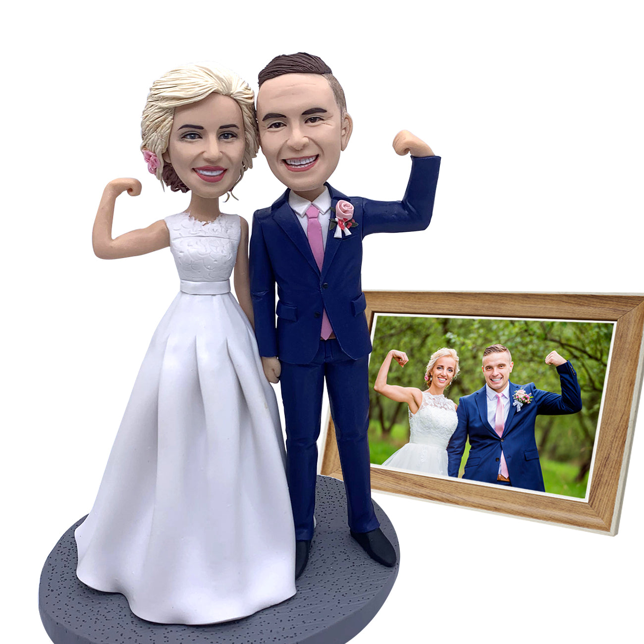 Custom cake topper for wedding figurine wedding bobbleheads gift for couple gift store for wedding personalized cake topper